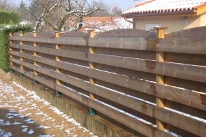 Cloture bois horizontale